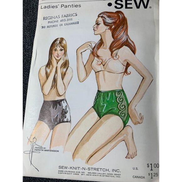 Kwik Sew Misses Panties Sewing Pattern sz 7 8 9 202 - uncut - Picture 6 of 9